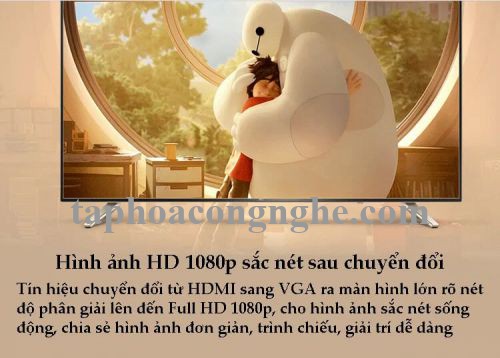 Ugreen 40232 3M màu Đen Cáp chuyển đỗi HDMI sang VGA kèm cổng trợ nguồn Micro USB MM101 30040232